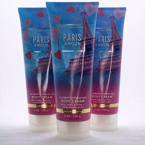 Bath & Body Works Body Cream Bundle – PARIS AMOUR– Set of 3 – New
